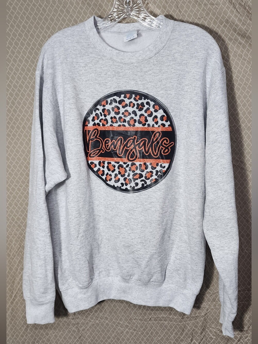 Cincinnati Bengals Port&Company Core Fleece Gray Sweatshirt Women's Medium Used